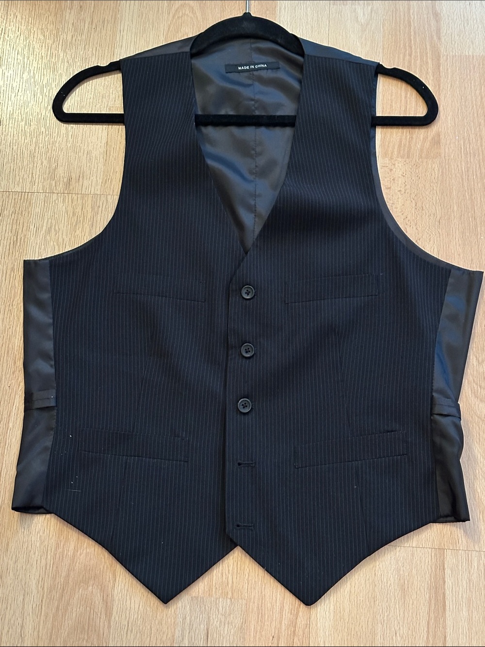 Kenneth Cole Reaction Men’s Pinstripe Vest Sz S
